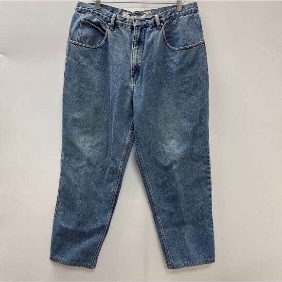 VTG Anchor Blue Loose Fit Blue Jeans Sz 40 - Picture 1 of 10